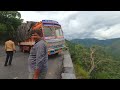 Part 2 - Heavy load 12 wheel lorry driver struggles in hairpin bend |4K Video | Ashok Leyland