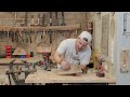 Holzuhr selber bauen - Uhrwerk ins Holz einlassen