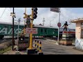 palang kereta api buatan Indonesia | railroad crossing perlintasan paling baru di Malang