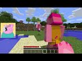 Queen Peppa Pig The Most Secure House vs Evil George Pig In Minecraft
