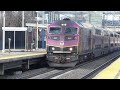 Railfanning Amtrak & MBTA Trains At Route 128 [HD]
