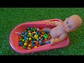 Satisfying Video l Mixing Candy in BathTub with Rainbow Skittles & Magic Slime Cutting ASMR