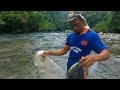 bikin betah kalo menjala di sungai yg jarang terjamah ikan banyak sekali ..!!!