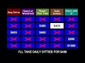Guess the Song Jeopardy Style | Quiz #15