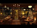 Christmas Music Coffee Shop Ambience 4K ☕ Smooth Piano Jazz Music for Relaxing, Studying and Working