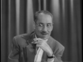 Groucho disturbed by crazy eyed guest - Rare clip from You Bet Your Life (May 12, 1955)