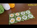 Super Easy Crochet Knitting Motif - Çok Kolay Tığ İşi Muhteşem Motif Örgü Modeli..