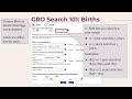 English Research: How the General Register Office Site Can Help You – Kathryn Grant (6 June 2024)