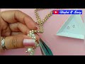 How To Make//Beaded Cross Necklace//Christmas Jewelry Tutorial// Useful & Easy