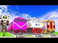 【踏切アニメ】スマートトレイン3 TRAINS RAILROAD CROSSING JOURNEY🚦Fumikiri 3D Railroad Crossing Animation #train