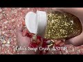 ASMR soap crushing, 💗⚜️giant soap boxes with soap chips, curls, and roses ⚜️💗Starch boxes, glitter
