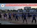 Amusement Park Yoga Aerobics| #aerobics #workout for weight loss| yoga for stretching a flexibility|