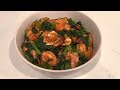 Braised Shrimp with Mustard Greens, Delicious Seafood Stir Fry Chinese Food (English Subtitles)