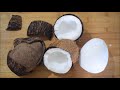 2 Simple Ways To Break Coconut In Minutes | नारियल छीलने के दो आसान तरीके -Food Connection