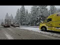 Atmospheric River - Chaos on I80 in California - Heavy Snow - Stuck Truckers - Winter Storm