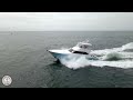 Beautiful Viking Yacht Shows Off Exiting Manasquan Inlet | Manasquan Inlet Boats / Choppy Seas