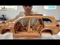 Wood Carving - Mercedes-Benz GLS 450 4MATIC 2022 - Woodworking Art