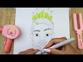 ASMR Makeup Wooden cosmetics for Princess Tiana 💄 Drawing 1Hr