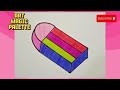 How to Draw an Eraser | Drawing, Coloring for Kids | ART MAGIC PALETTE