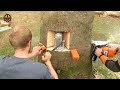 Dangerous Fastest Cutting Tree Fails Skill With Chainsaw, Tree Falling on Houses Compilation