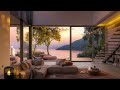 Cozy Aprartment with Seaside Piano Jazz Music - Jazz Relaxing Music for Relax, Sleep and Study