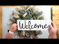 HOW TO MAKE AN EVERYDAY WELCOME WREATH FOR YOUR FRONT DOOR | Step-by-Step Wreath Making Tutorial