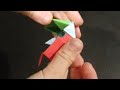 How to Make an Origami Three Edged Fancy Prism