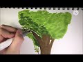 How to Draw a Tree with Alcohol Markers | For Beginners
