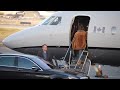 Jennifer Lopez & Ben Affleck pack on the PDA as her pilot waits ahead of a flight out of LA