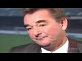 BRIAN CLOUGH BEING INTERVIEWED BY BRIAN MOORE- BRIAN BEING TYPICALLY FORTHRIGHT AND OUTSPOKEN