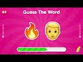 Guess the WORD by EMOJI 🤔💭 | Guess 85 Words | Emoji Quiz 2024