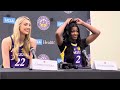 Cameron Brink and Rickea Jackson talk WNBA expectations at LA Sparks 2024 Media Day
