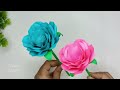 How to make flowers with paper / Flowers making idea from paper / DIY paper flowers / craft flower