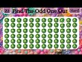 Find the ODD One Out | 30 Levels Emoji Quiz | Easy, Medium, Hard, Impossible| #quiz #emojichallenge