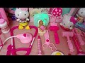 ASMR/9:50 Minutes Satisfying with Unboxing Pink Rabbit First AID kit toys/Mini Toys/Hello kitty Toys