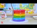 Miniature Rainbow Chocolate Cake 🌈 Easy Miniature Rainbow Chocolate Cake By Baking Yummy🍫