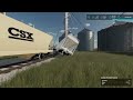 I Built a Custom Train Line In Farming Simulator 22