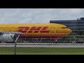 WINDY DAY PLANE SPOTTING MIAMI INTERNATIONAL AIRPORT  HEAVY CARGO TAKE-OFF & LANDINGS