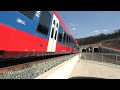 Fast trains in Serbia -- 200km/h and 160km/h at Belgrade - Novi Sad upgraded railway line [4K]