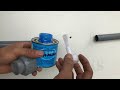 If you are not a Plumber, you should watch this video! Tricks installing stop valves for Pvc Pipes