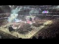 End of AEW All In 2023 (pyro, stadium view)