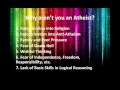 Why aren't you an Atheist?