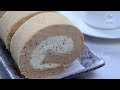 Earl Grey Tea Cake Roll,  fluffy, moist soft and creamy  伯爵红茶蛋糕捲，香甜不腻，锁死这个不開裂的配方