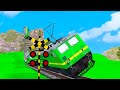 【踏切アニメ】非常に長い新幹線が曲がりくねったらせん状に走り、高山を登ります【カンカン】Train Climbing Pyramid - Railroad Crossing Animation #01