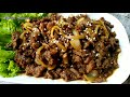 Beef teriyaki ala hokben, tips memotong daging agar empuk & bumbu meresap