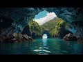 Serenity Music &  Sea Caves, New Zealand [ ASMR, Yoga; Meditate, Calm, Dopamine, Heart Health ]
