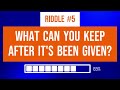 99% Can't Solve These Riddles - Will You Be The 1%?