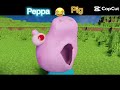 Peppa pig plays Minecraft