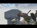 Helicopter CRASHES Into Star Wars AT-AT - Teardown Mods Gameplay