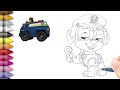 How to Draw Paw Patrol Step by Step || Chase Paw Patrol Drawing 🐾